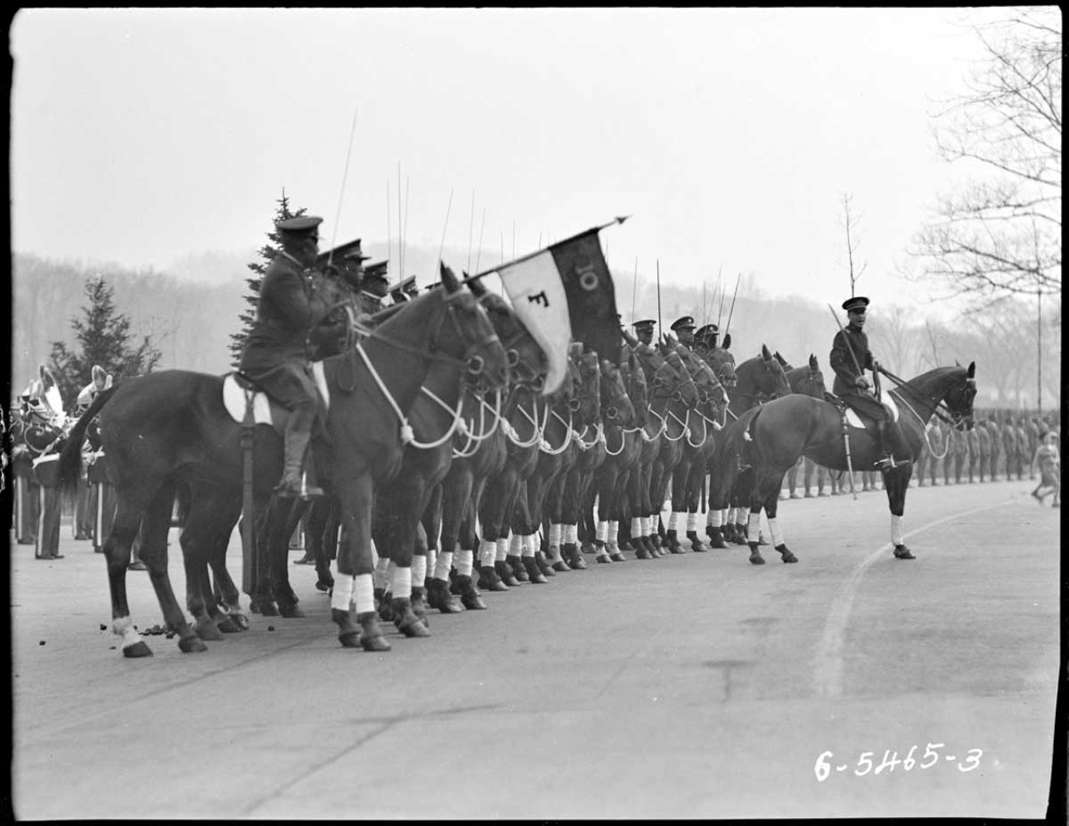 Mounted Buffalo Soldiers of F Troop at West Point
